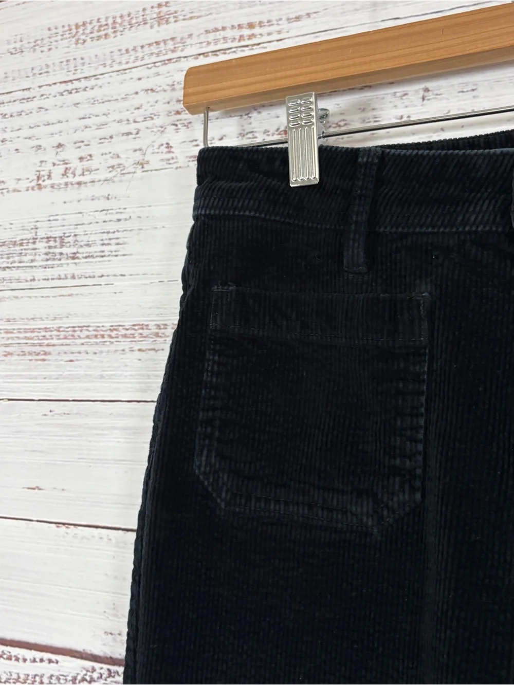 ModCloth All Aboard For Corduroy Navy Mid Rise Flare Pants - Picture 3 of 16